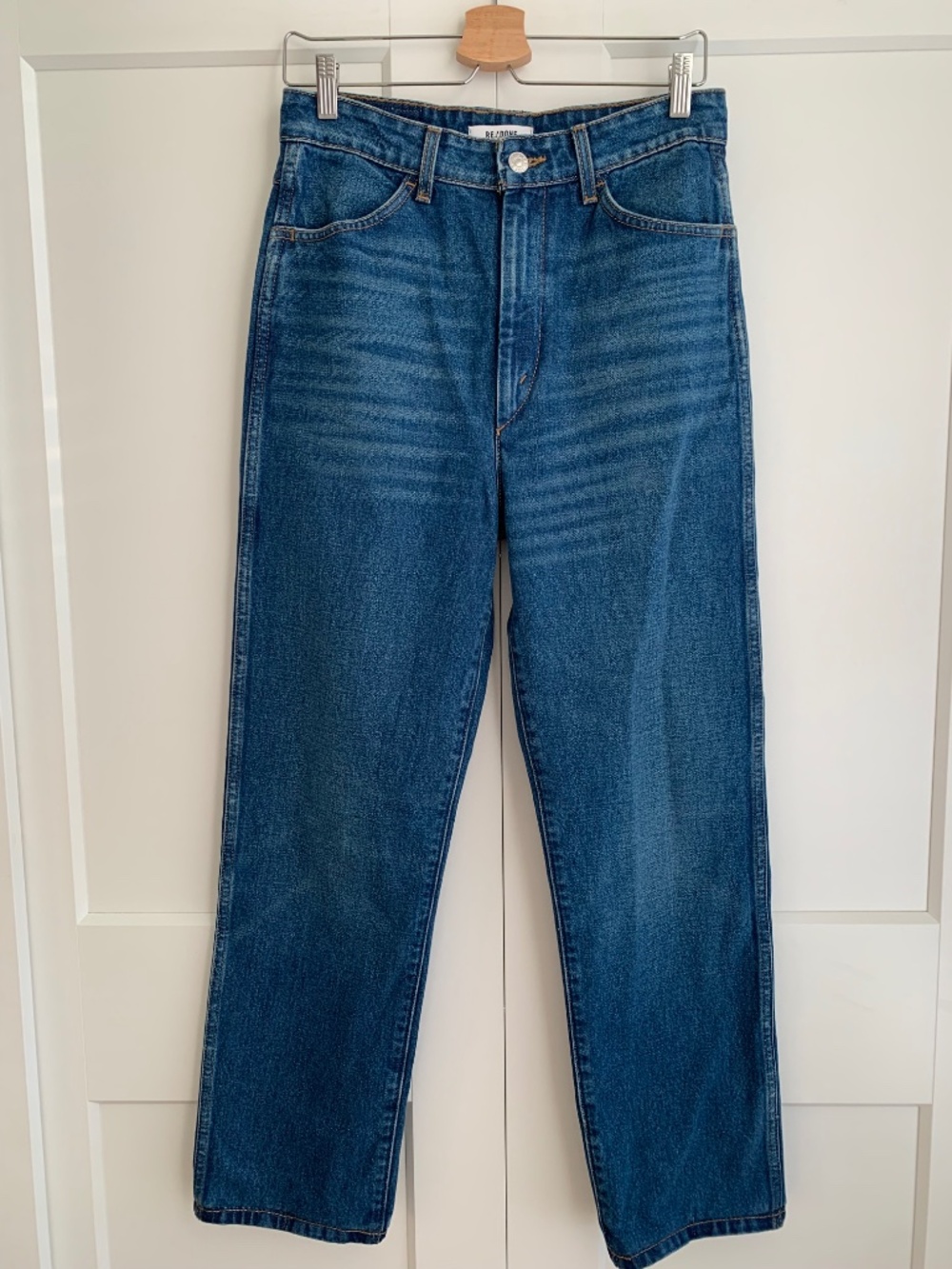 Re/Done Straight leg High Rise Jeans Women's size 28